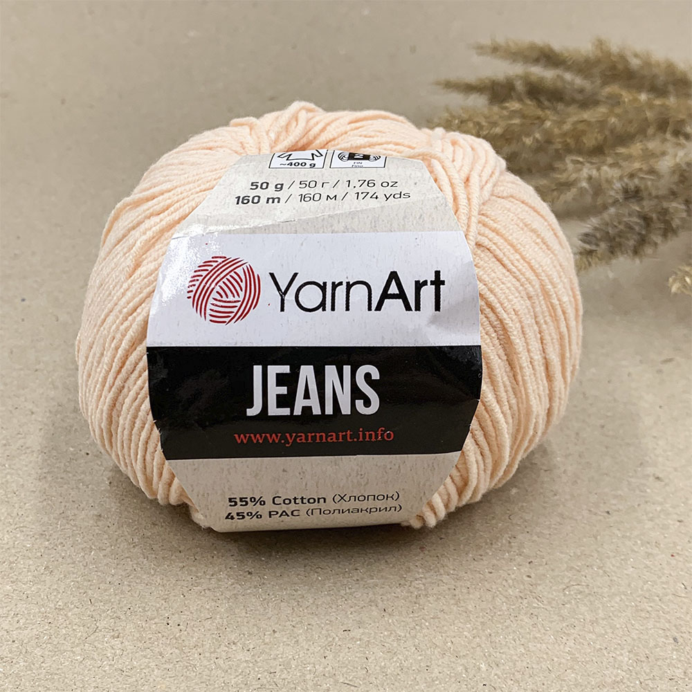 Yarn YARNART JEANS 50 G 160 Meters, Cotton Acrylic Yarn